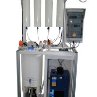 H2ODI production system: 18 Mohm water quality output. Inlet water at 1 Mohm