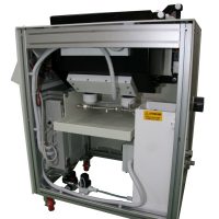 Standalone dryer for double 8in carriers. Detailed view of tank heaters