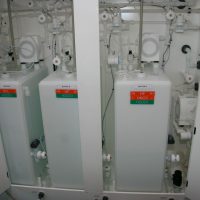 Detailed view on Chemical mixing tanks