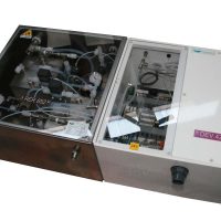 Underfloor P.O.U. module with buffer tanks (SS304 for solvent and plastic material for acid).
