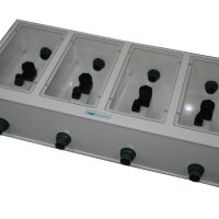 Multiple derivation box for acids wall fixation.